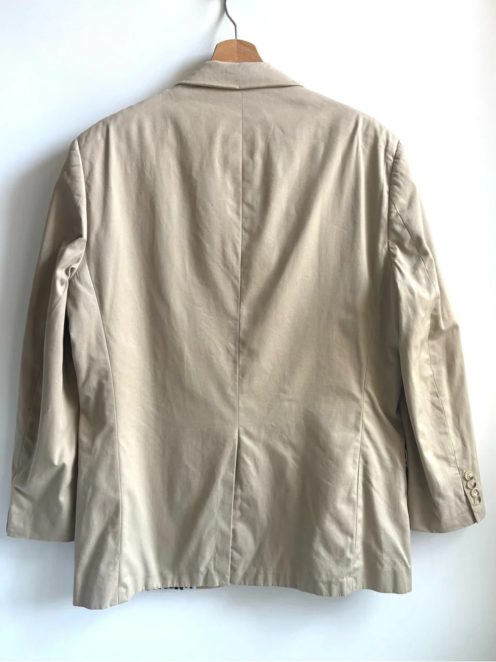 Brooks Brothers Men's 1818 Fitzgerald Fit Crespi  Suit Jacket Khaki Tan 42R/W36